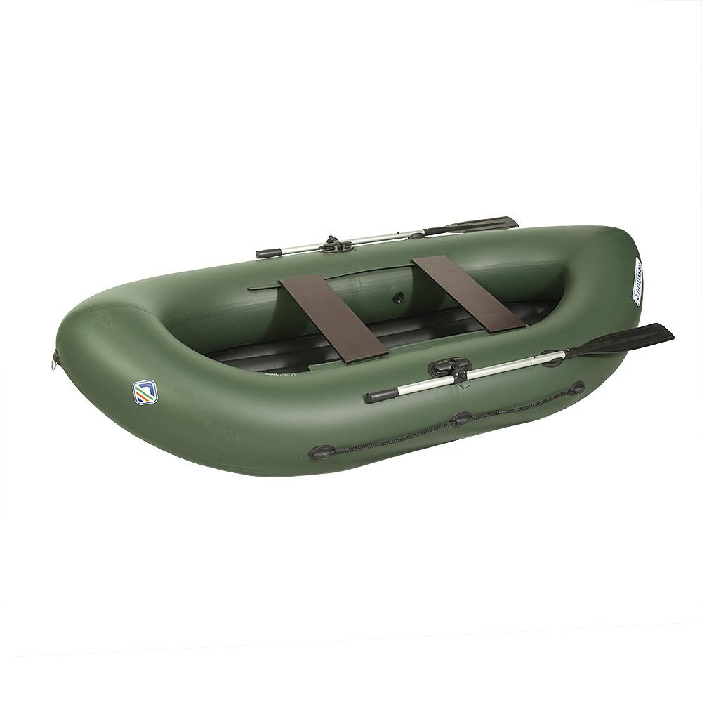 Гребная лодка Лоцман Турист 300 ВНД (зеленый)